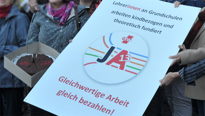 GEW NRW macht Druck für bessere Bezahlung